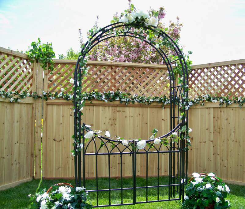 Salt Lake Wedding Decorations Garden Arbor on Brown